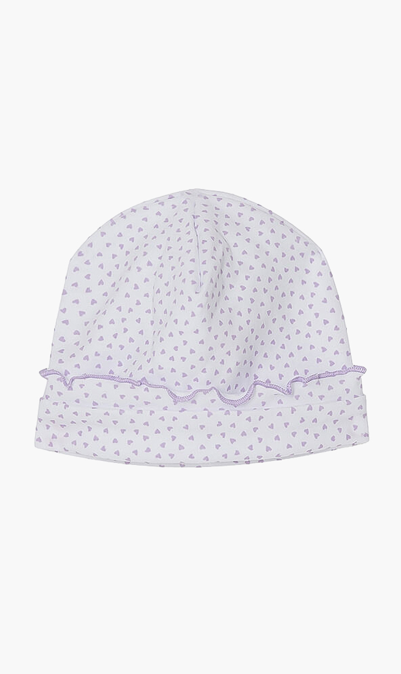 

Hearts Printed Cap, Purple