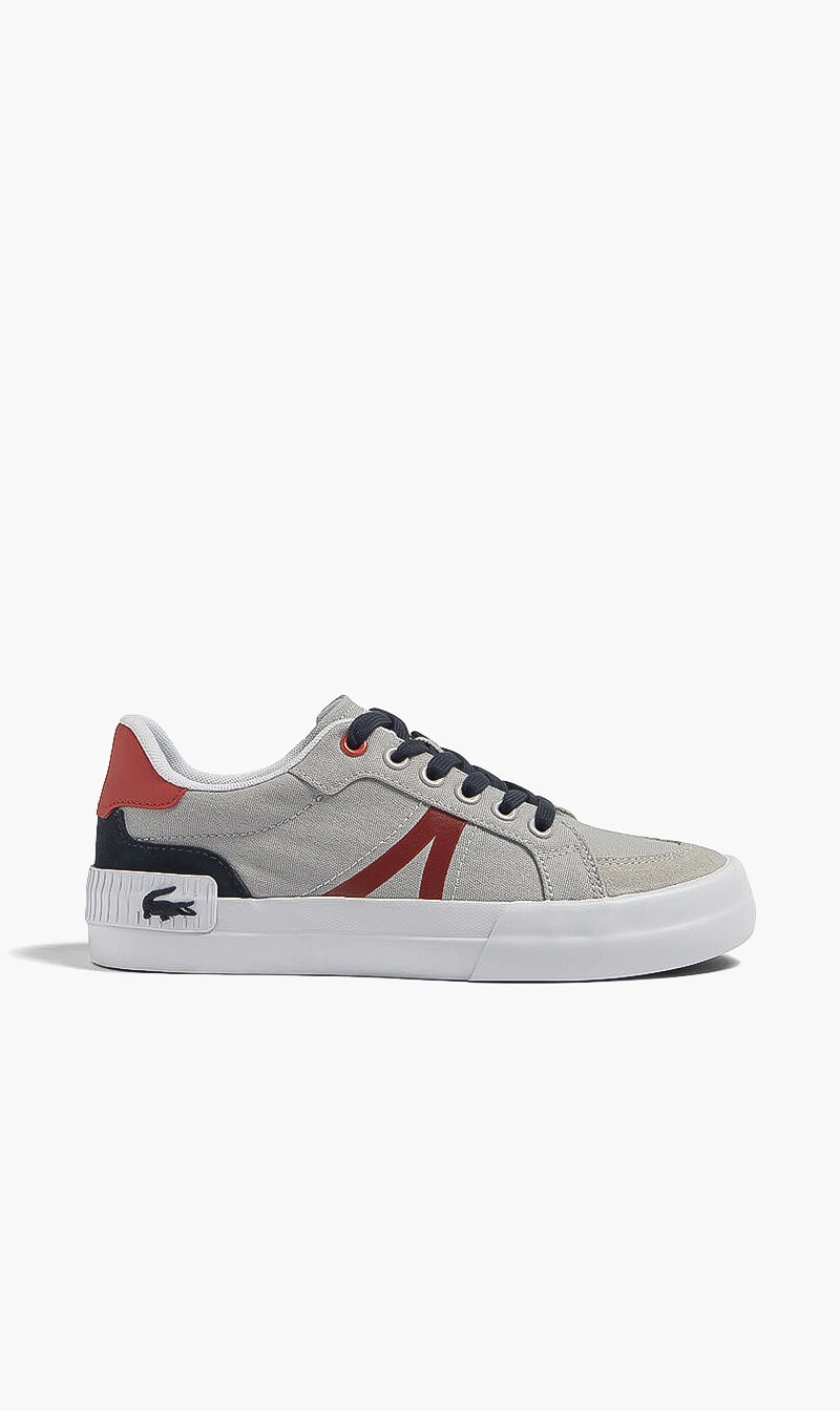 

Lacoste Grey Textile Lace Sneakers for Boys | The Deal Outlet