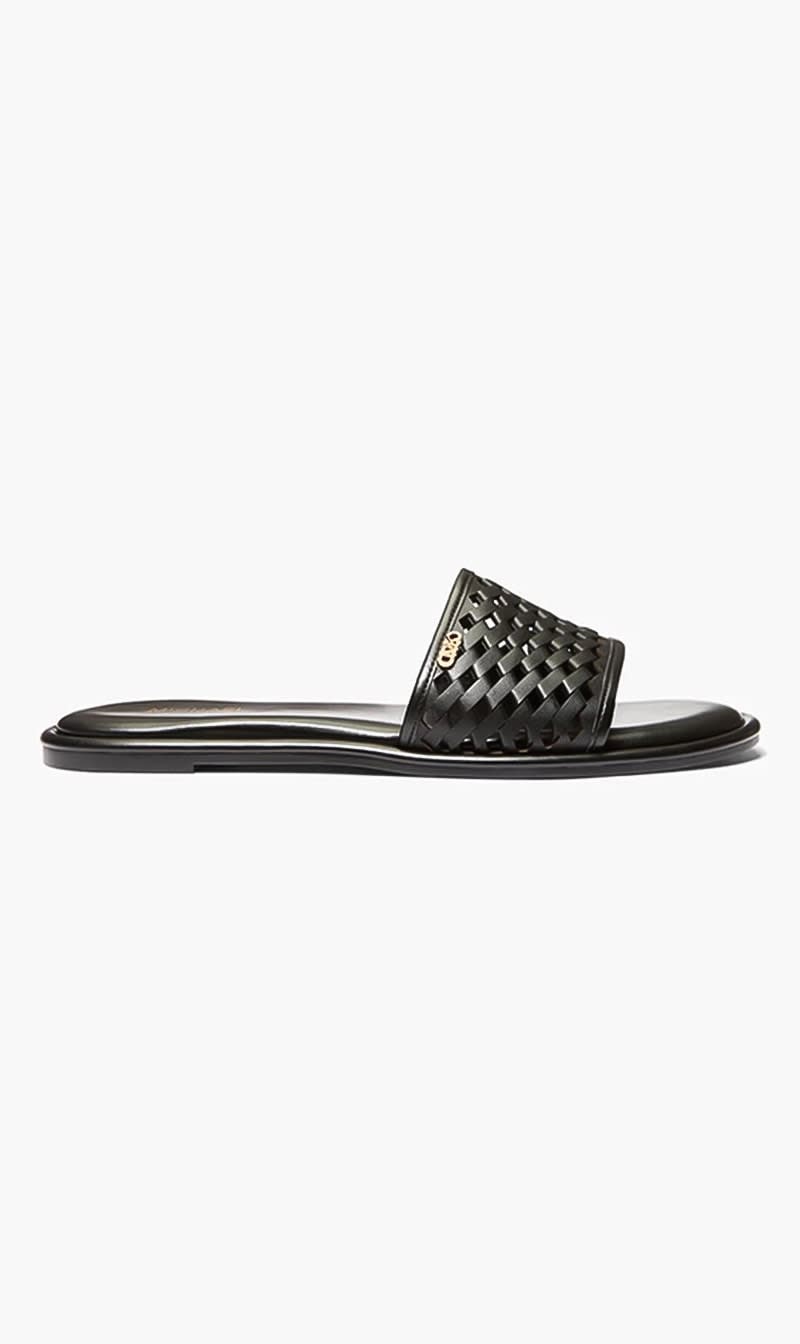 

Michael Kors Black Saylor Slide for Women | The Deal Outlet