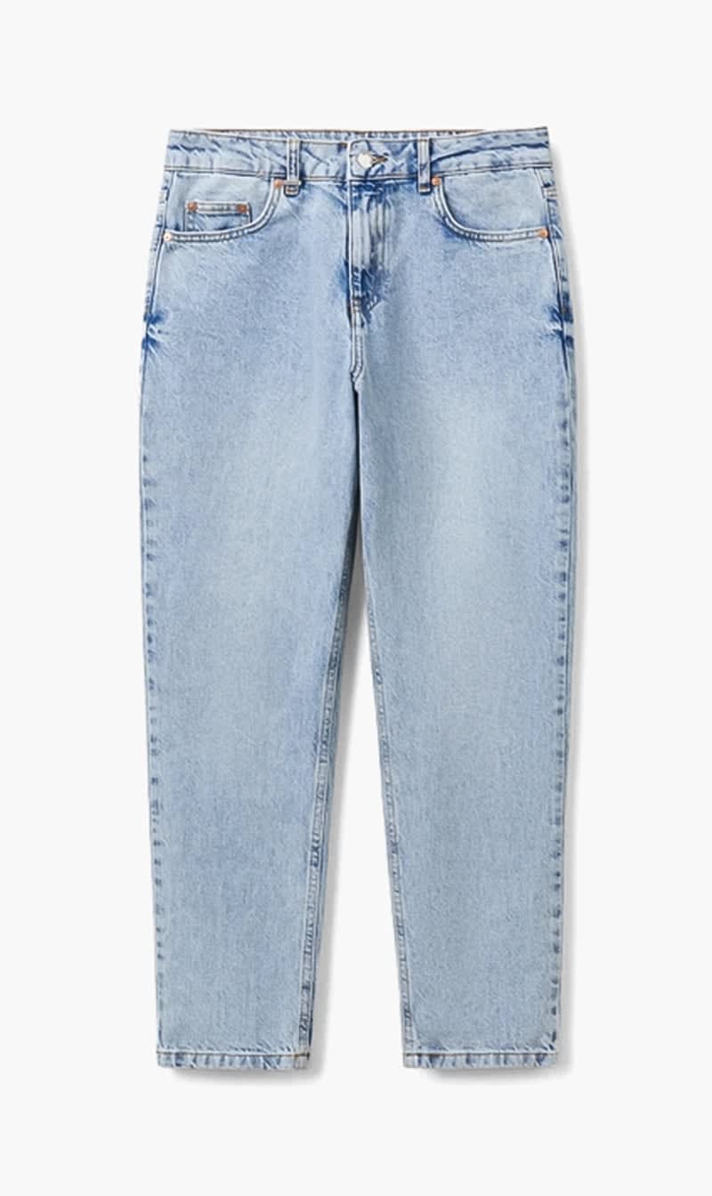 Blue United Colors Of Benetton Black High Waisted Cropped Jeans for Women