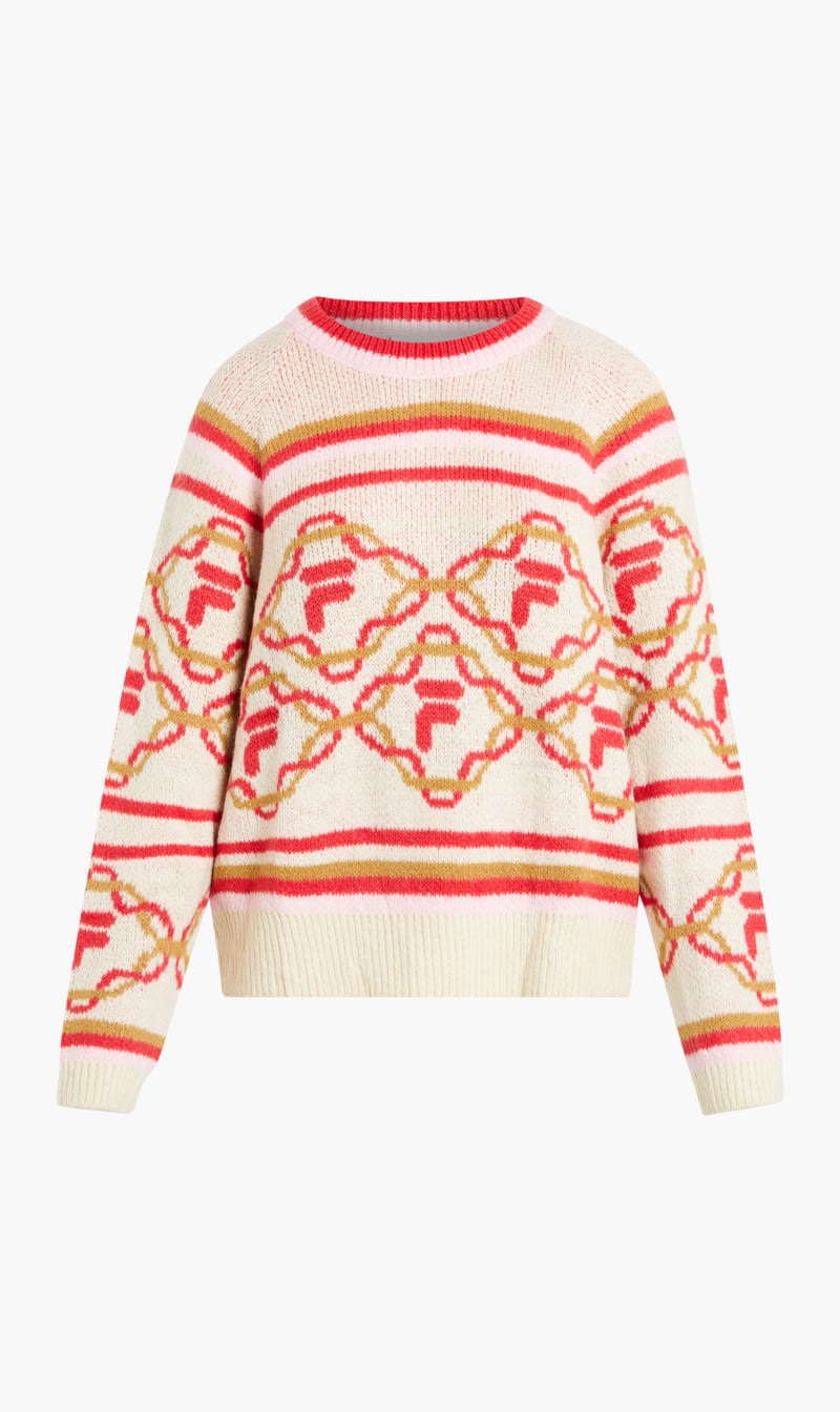

Fila Multi-color Deana Intarsia Placement Crew Neck for Women | The Deal Outlet