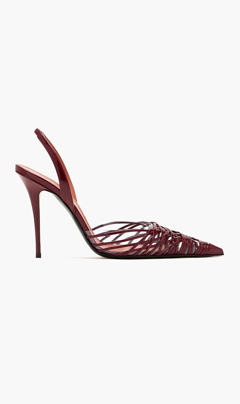 Red Lori Sling Patent 105 Sm Heel for Women