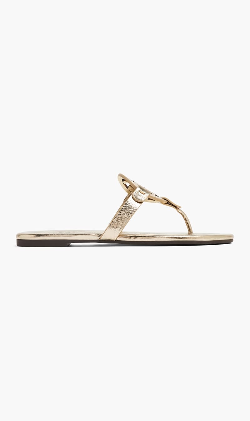 

Tory Burch Gold Miller Sandals for Women | The Deal Outlet