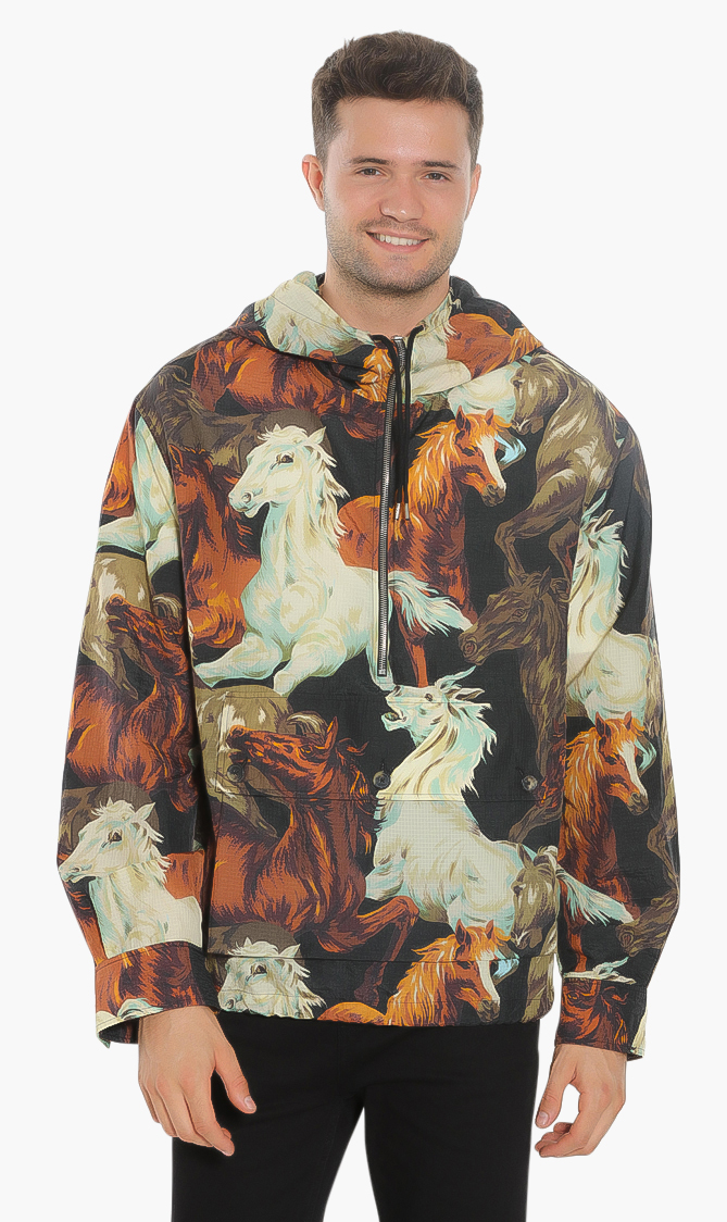 

Kenzo Half Zip Hooded Anorak Jacket