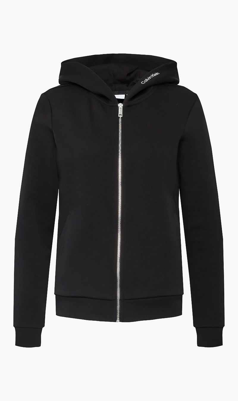 

Calvin Klein Black Micro Logo Ess Zip H for Women | The Deal Outlet