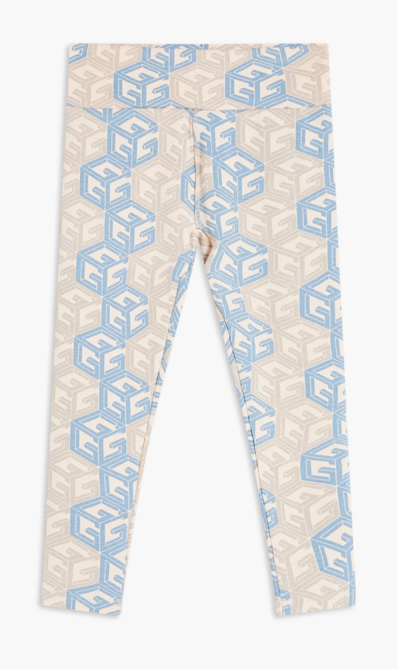 

Guess Blue Compact Ribbed Leggings for Girls | The Deal Outlet