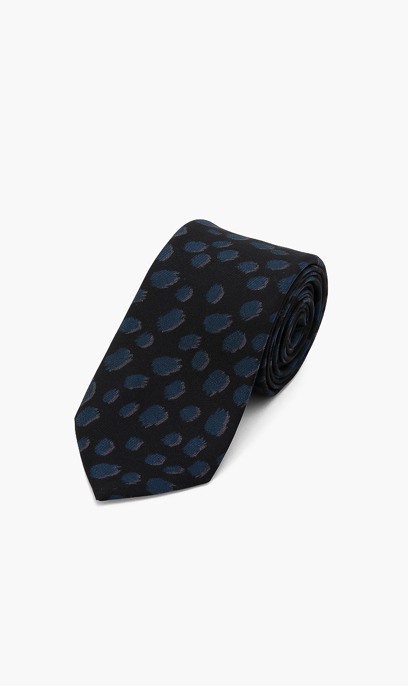

Printed Silk Tie, Blue