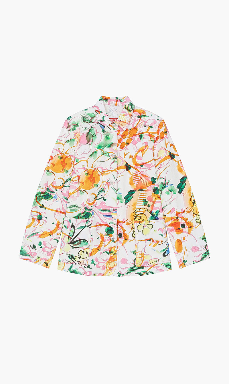 

Kenzo Multi-color All Over Printed Denim Shirt for Women | The Deal Outlet