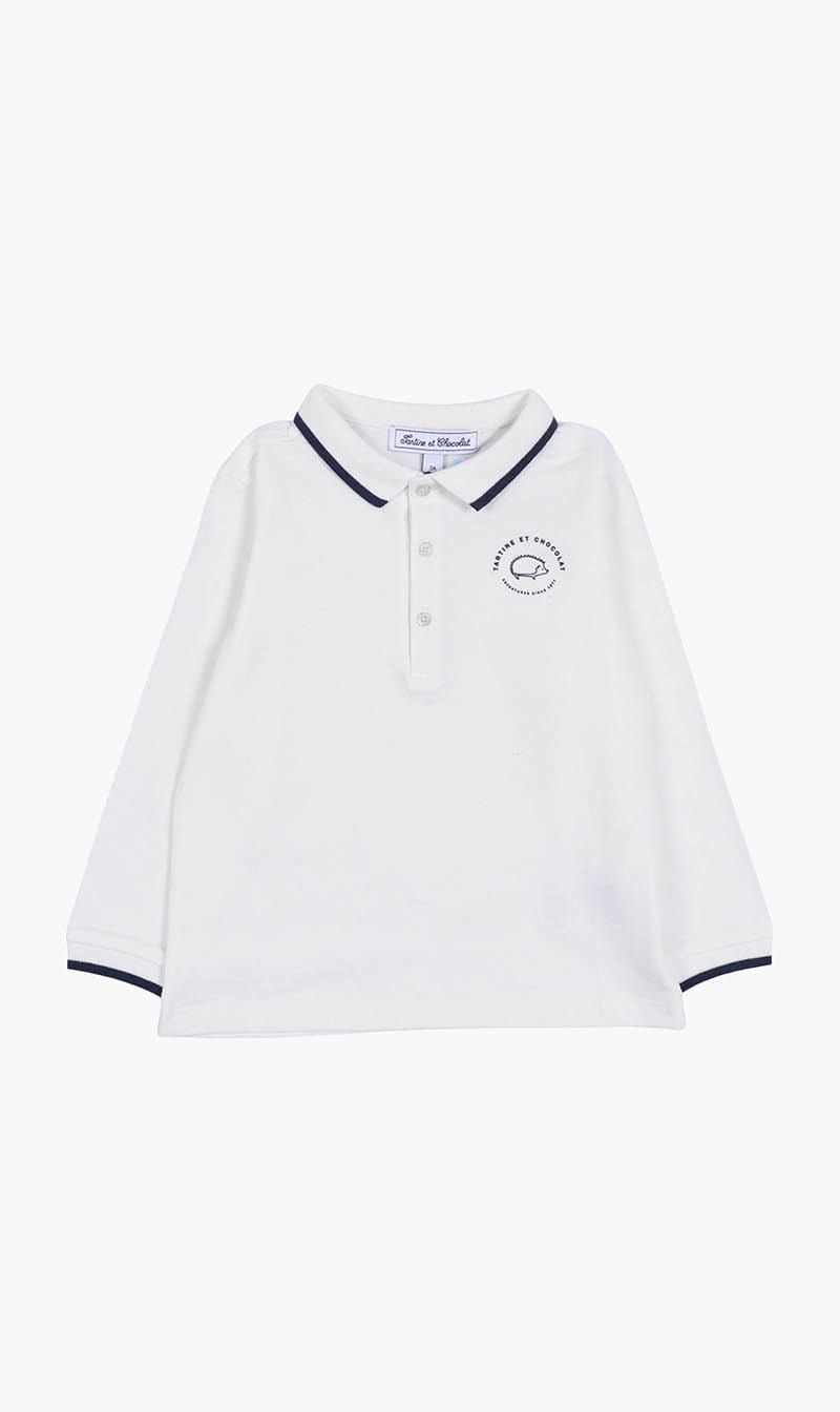 

Tartine Et Chocolat White Polo2 for Boys | The Deal Outlet