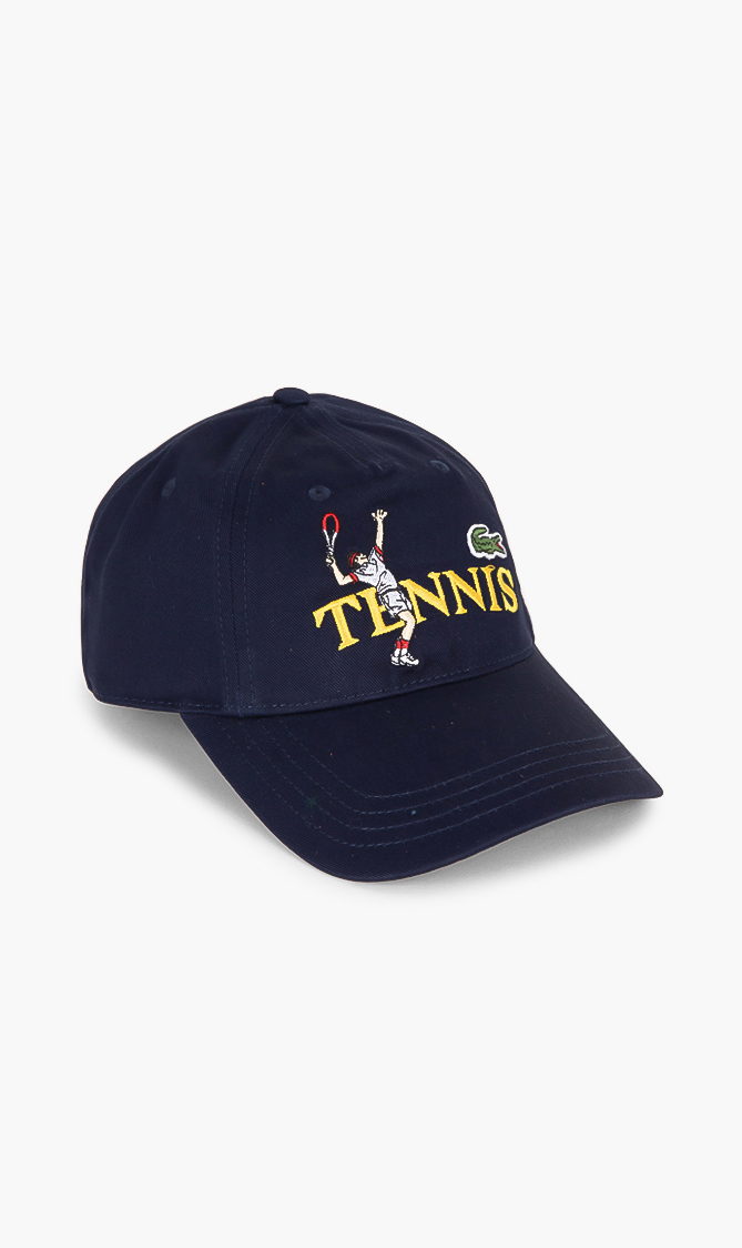 

LACOSTE L!ve Embroidered Cotton Baseball Cap