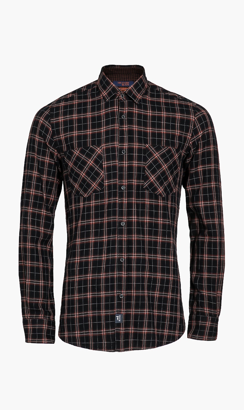 

Double Check Shirt, Brown