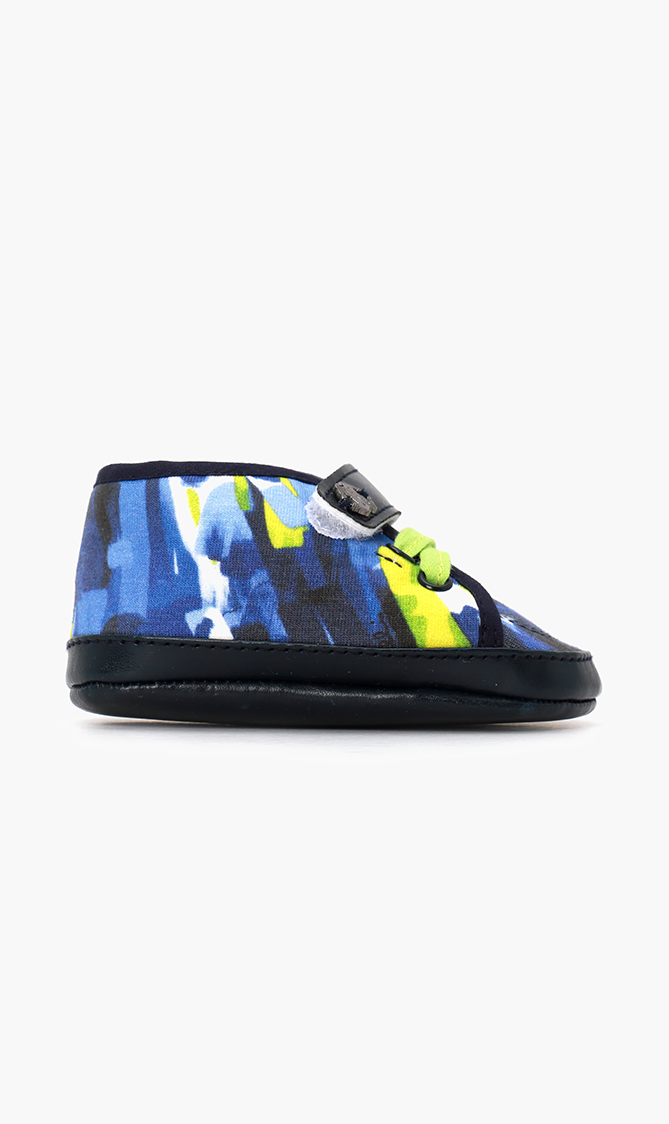 

Printed Velcro Pre-walker Shoes, Blue