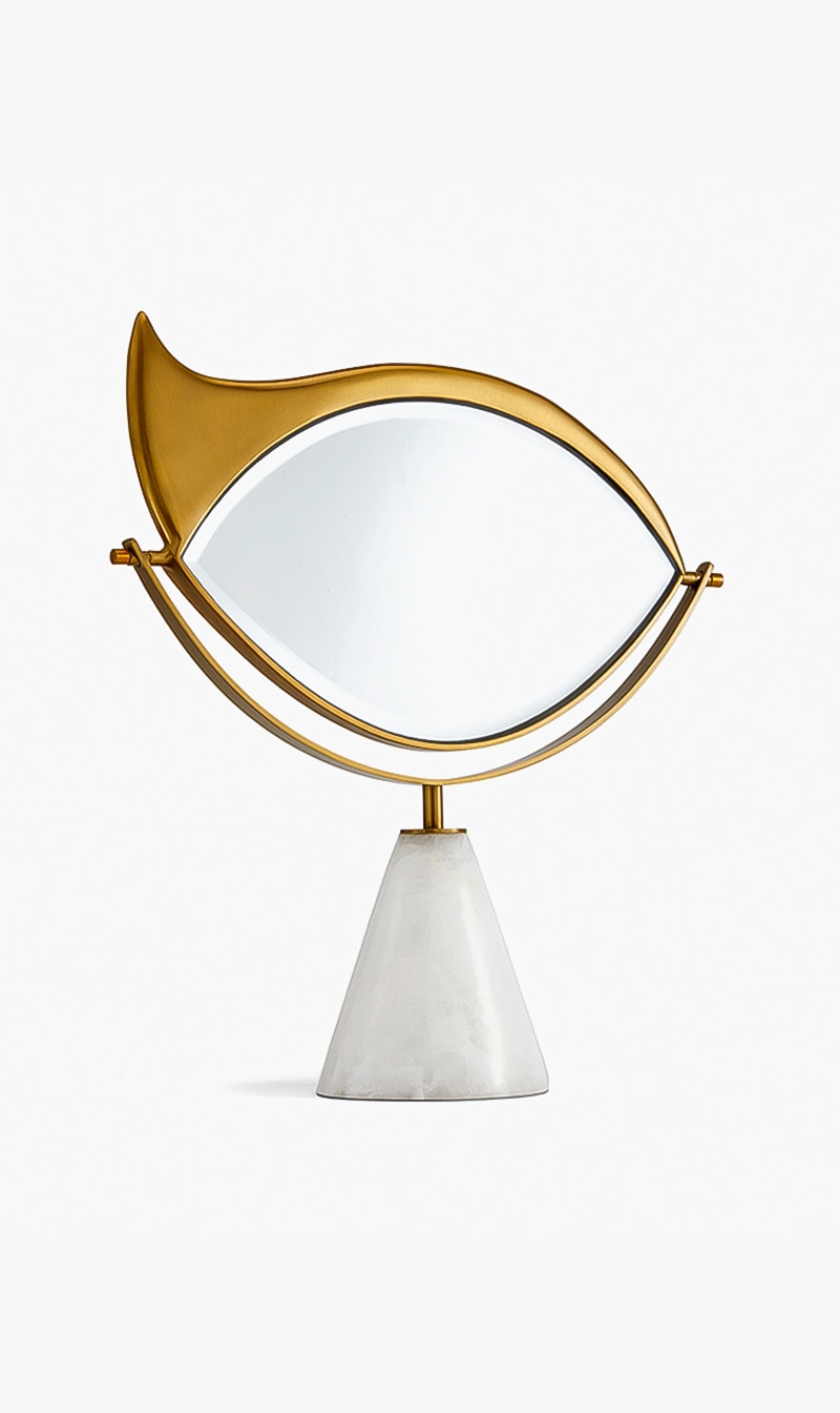 

Lito Vanity Mirror With Magnification, Gold