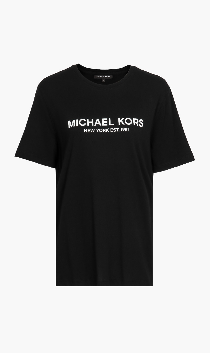 

Michael Kors Black Crew Neck Logo Tshirt for Men | The Deal Outlet