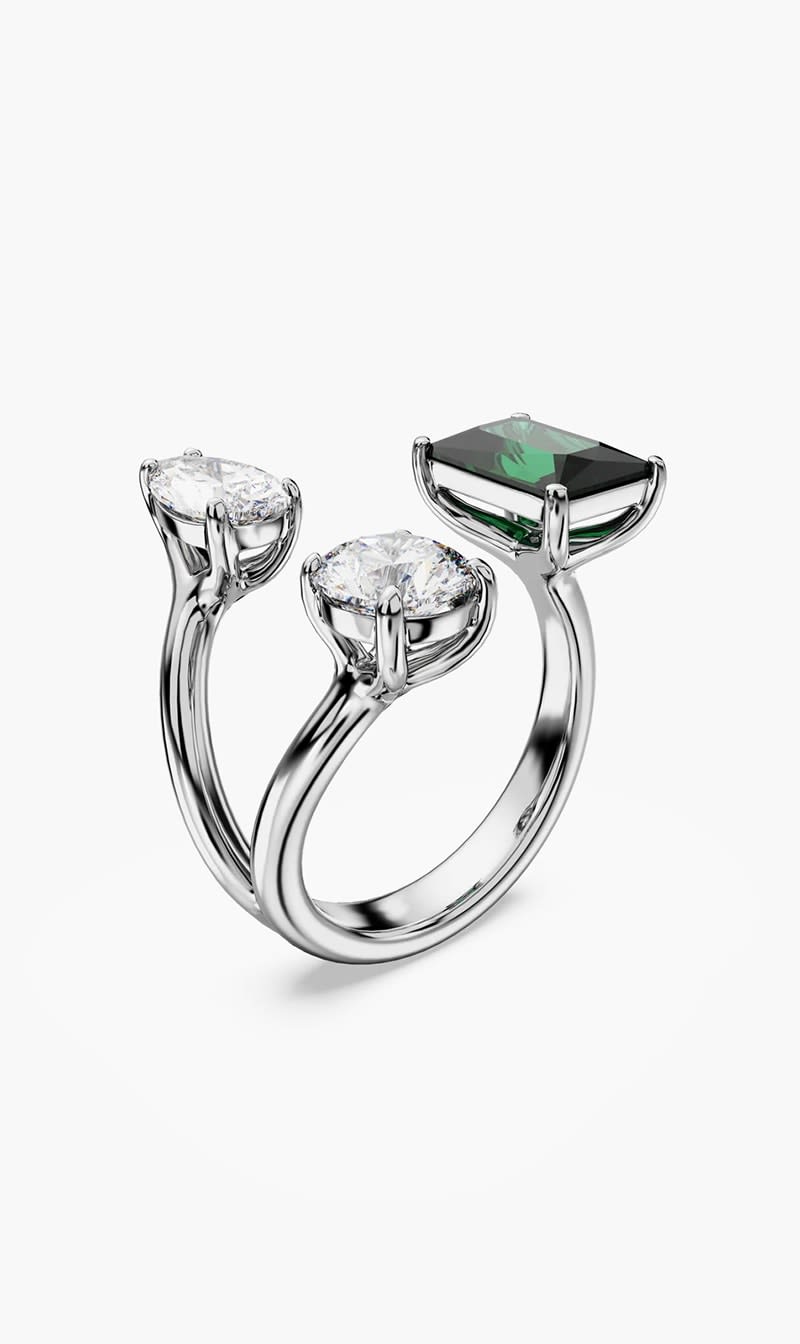 

Swarovski Green Mesmera Open Ring for Women | The Deal Outlet