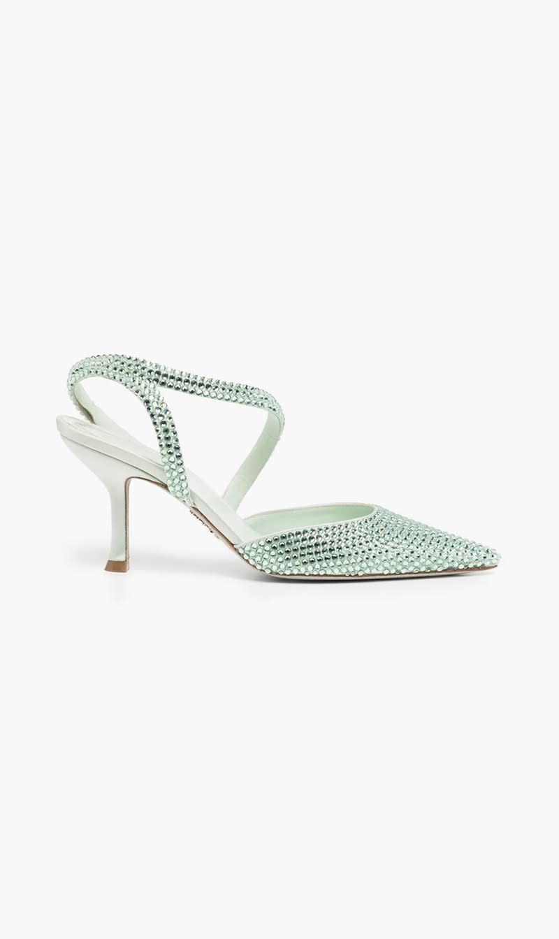 

Rene Caovilla Green Crystal Embellished Pumps for Women | The Deal Outlet