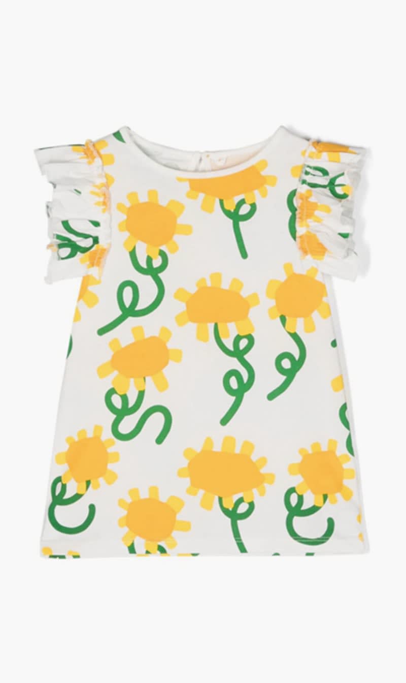 

Stella Mc Cartney Multi-color Floral Print T-shirt for Girls | The Deal Outlet