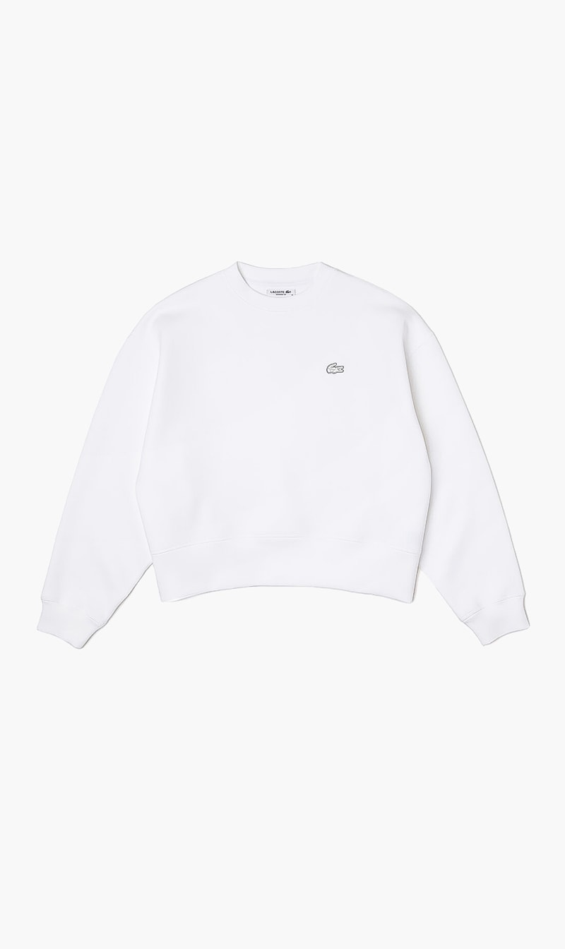 

Lacoste White Oversize Fit Sweatshirt for Women | The Deal Outlet