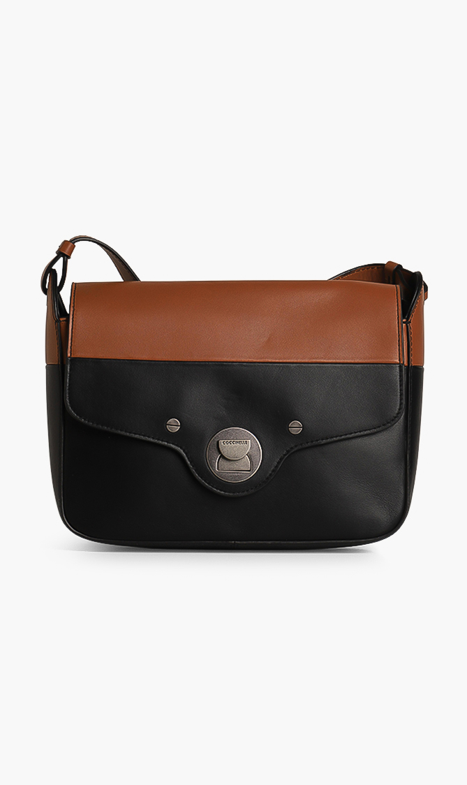 

Coccinelle Flap Leather Crossbody Bag