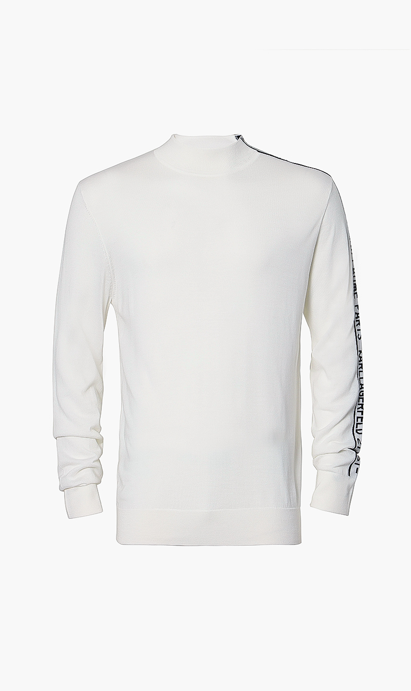 

Karl Lagerfeld Lightweight Logo Tape Knit