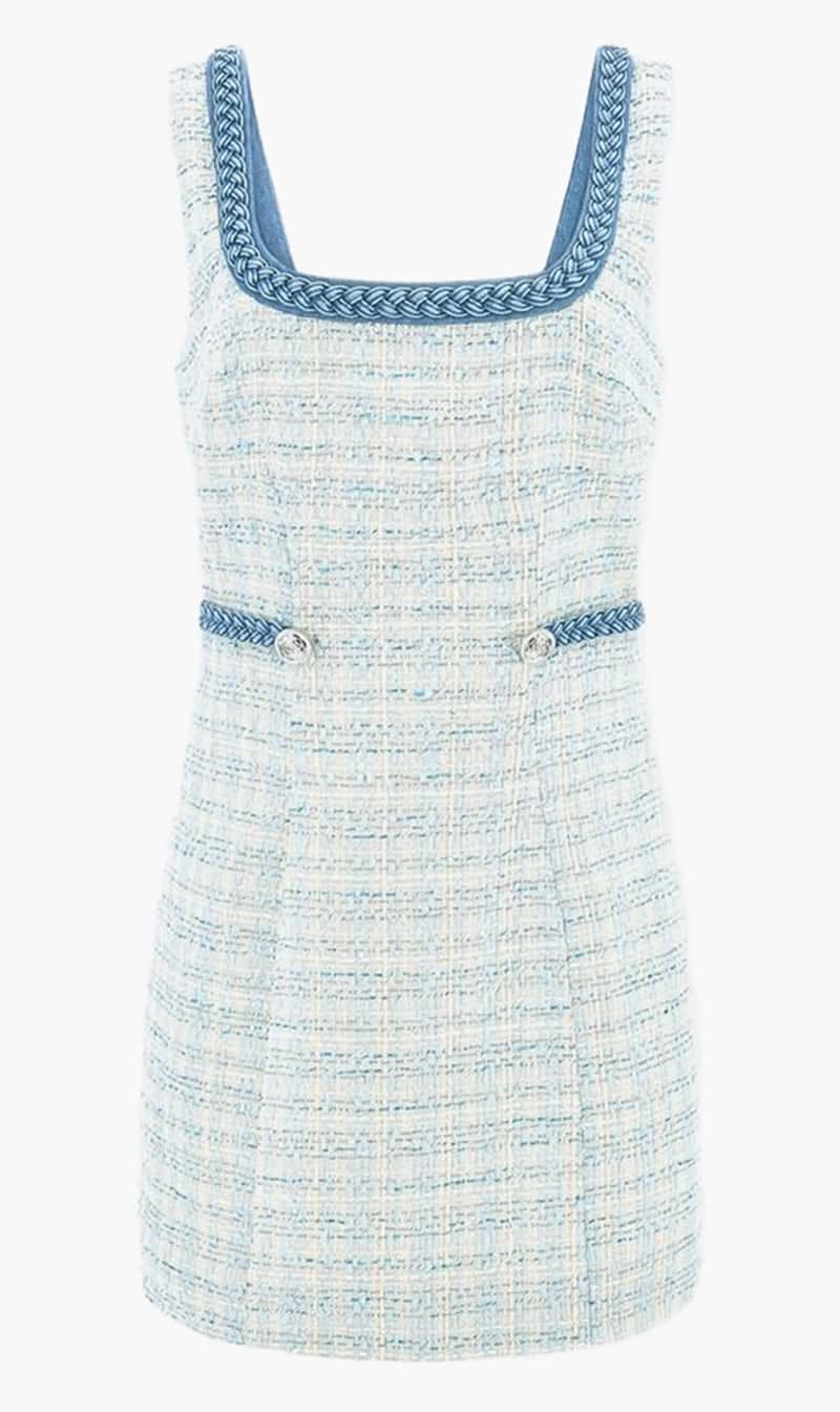 

Guess Blue Sl Tosca Braid Dress for Women | The Deal Outlet