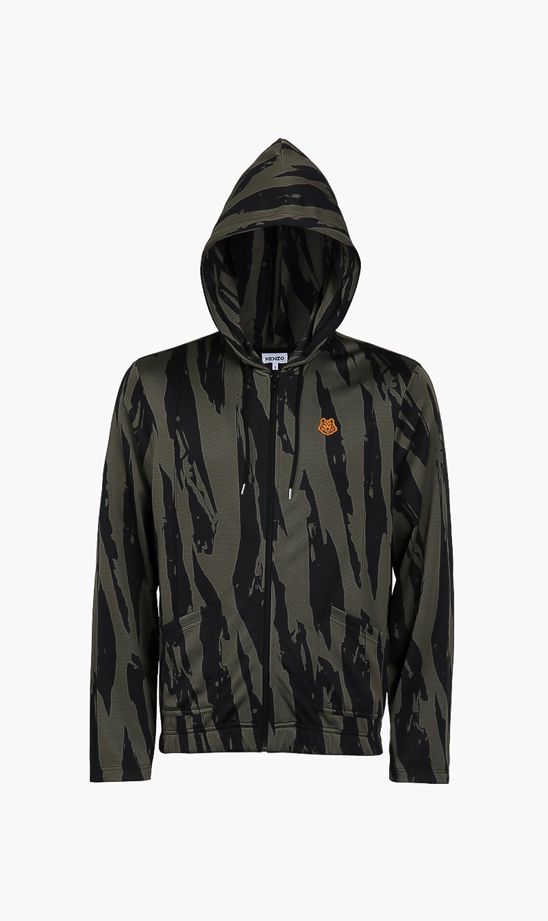 

Pintuck Print Full Zip Jacket