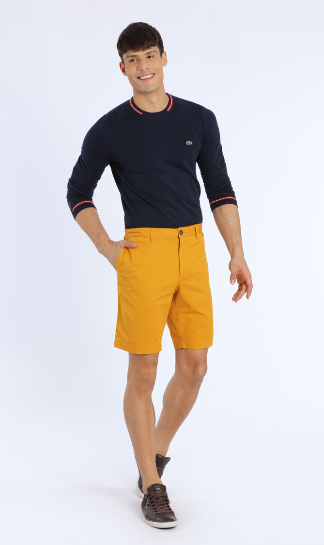 Lacoste Slim Fit Stretch Gabardine Bermuda