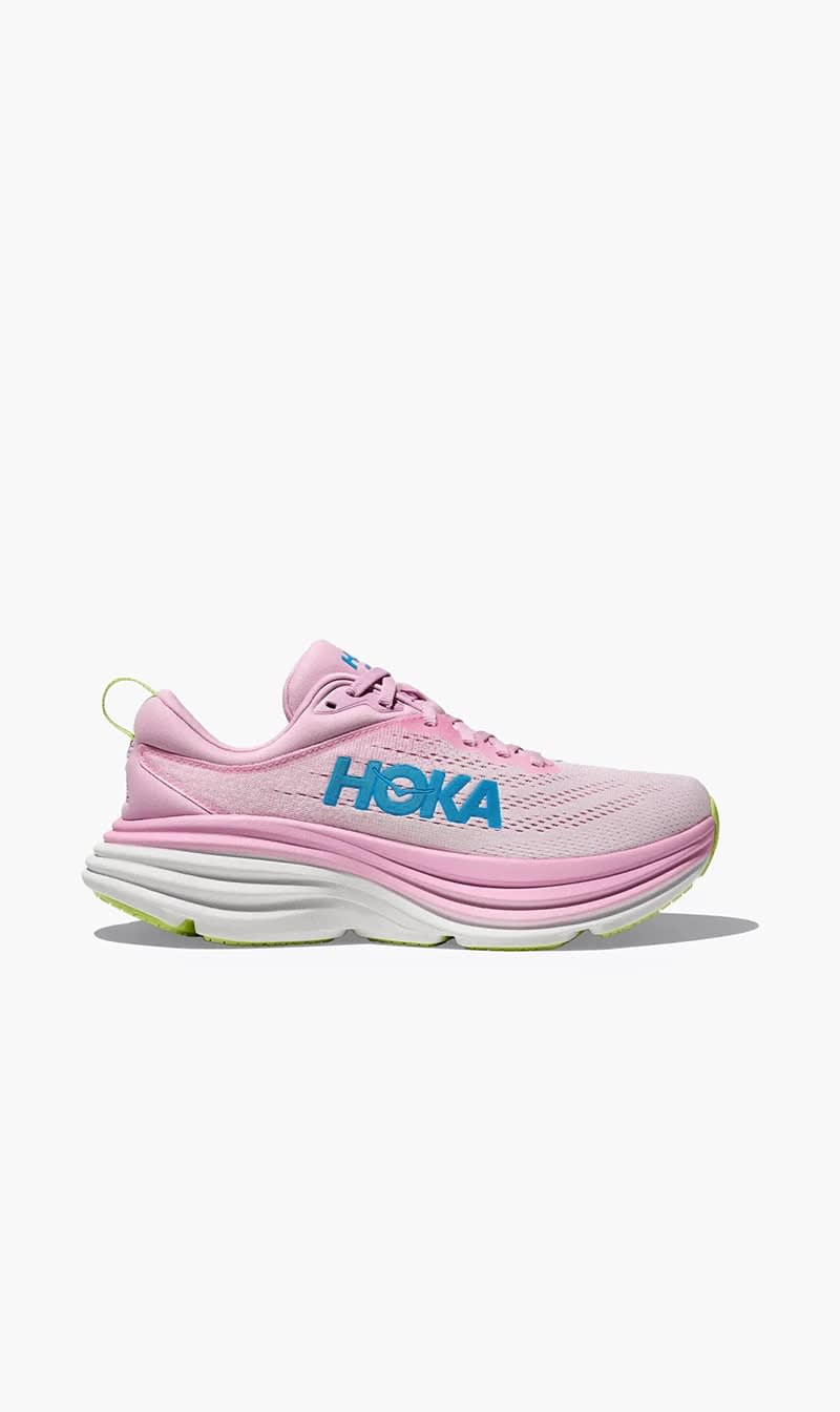 

Hoka Pink Bondi 8 Sneakers for Women | The Deal Outlet