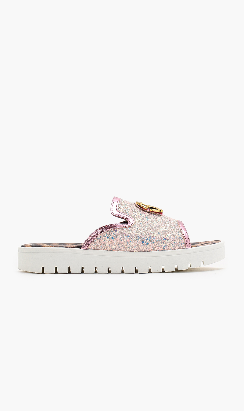 

Roberto Cavalli Glitter Blush Slides