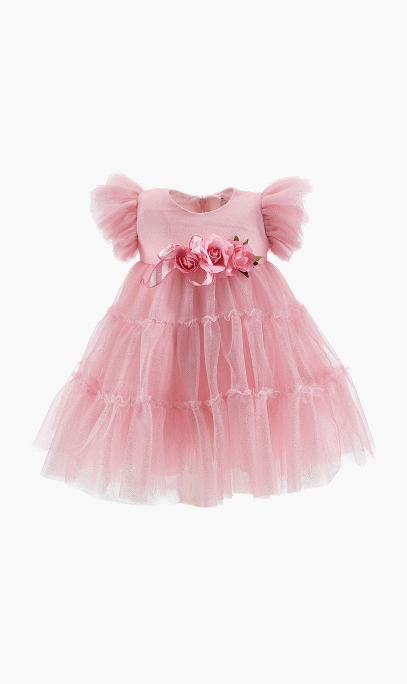 

Monnalisa Pink Abito Compleanno Tulle Gl for Girls | The Deal Outlet