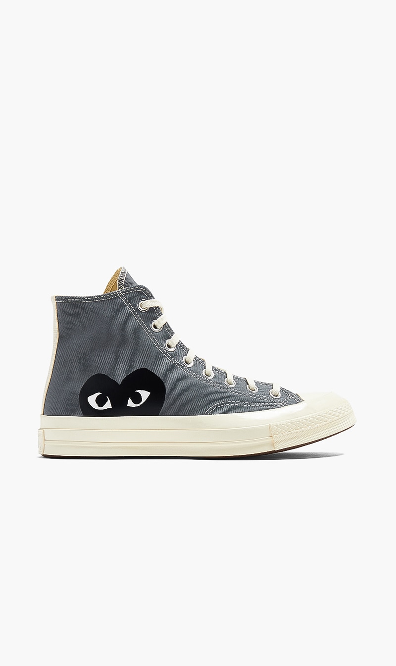 

Play X Converse High Top Canvas Sneakers, Grey