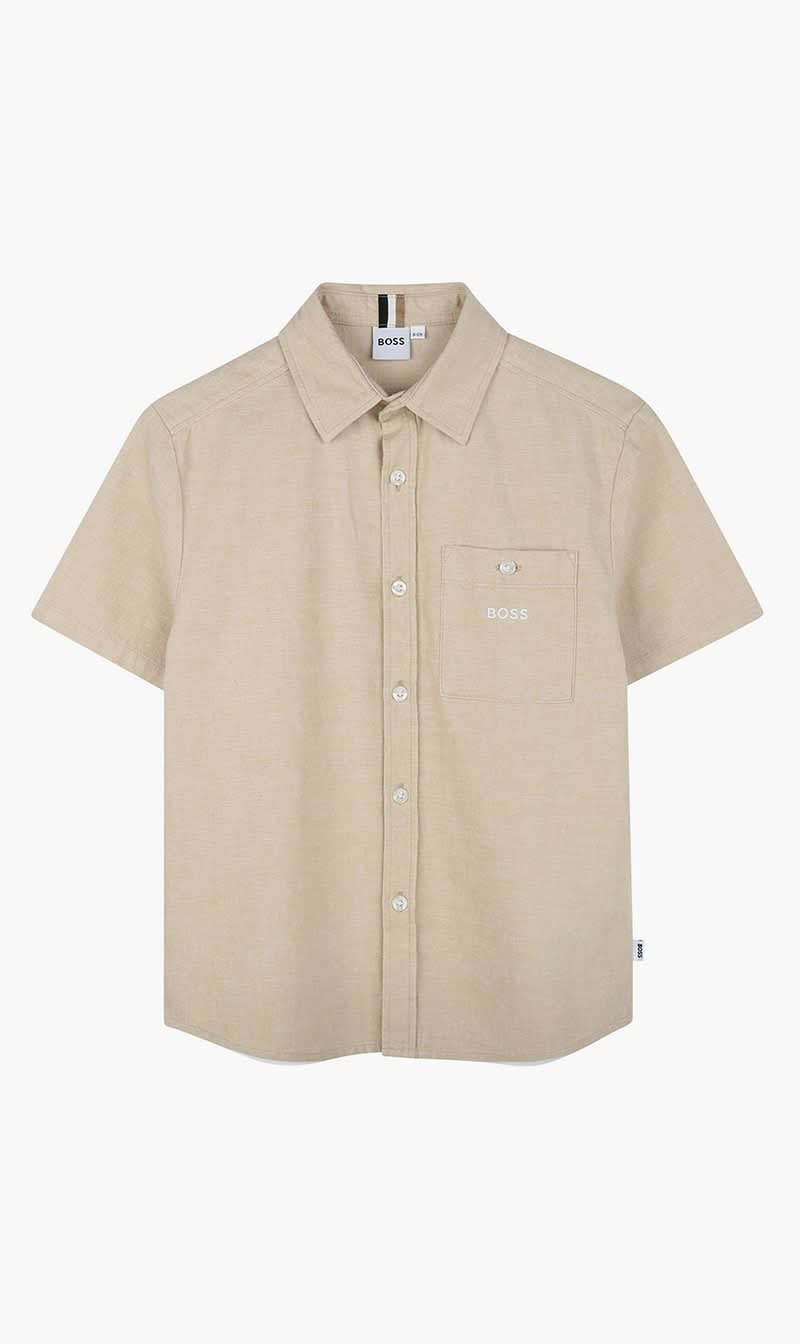 

Boss Blue Short Sleeve Shirt for Boys | The Deal Outlet