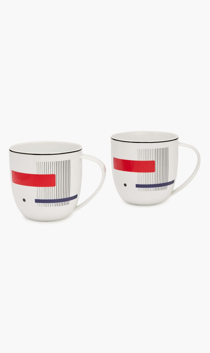 

Bernardaud Red Oscar Mug Red Set Of 2 | The Deal Outlet