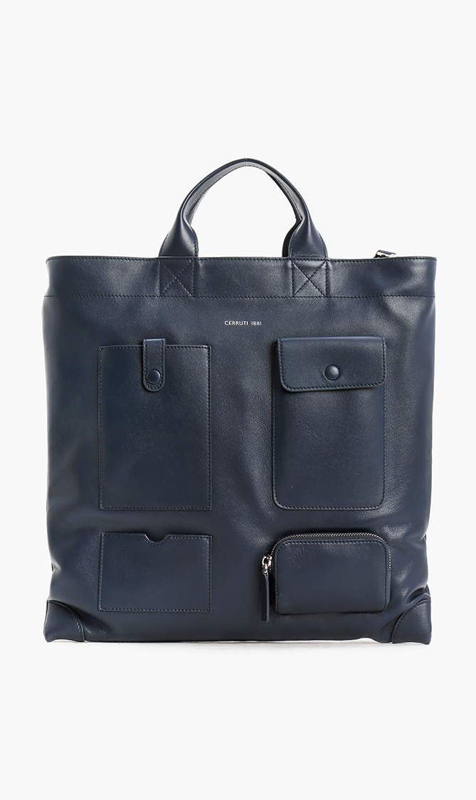 

Cerruti Spears Leather Tote Bag