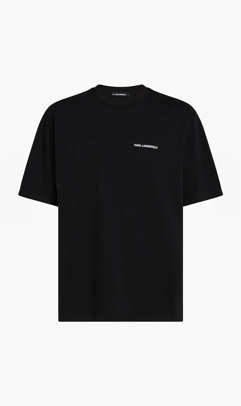 

Karl Lagerfeld Black T-shirt With Side Tape for Men | The Deal Outlet