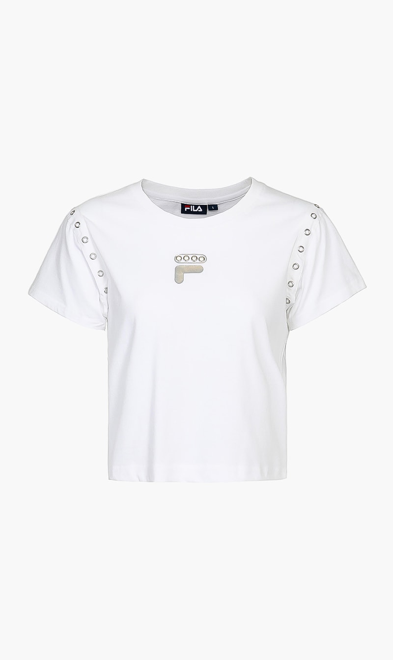 

Fila White Thar Cropped Tee for Women | The Deal Outlet