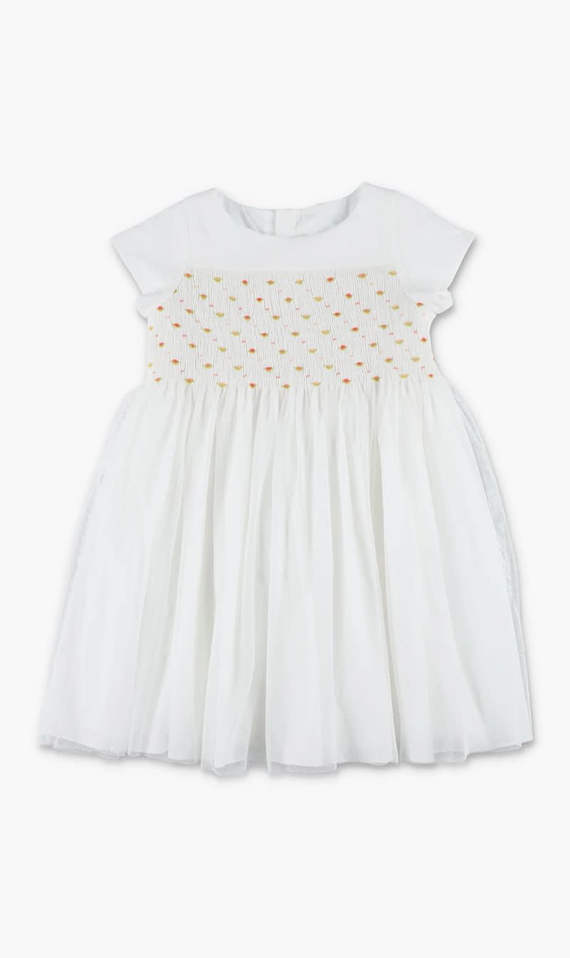 

Bonpoint White Robe Duchesse for Girls | The Deal Outlet