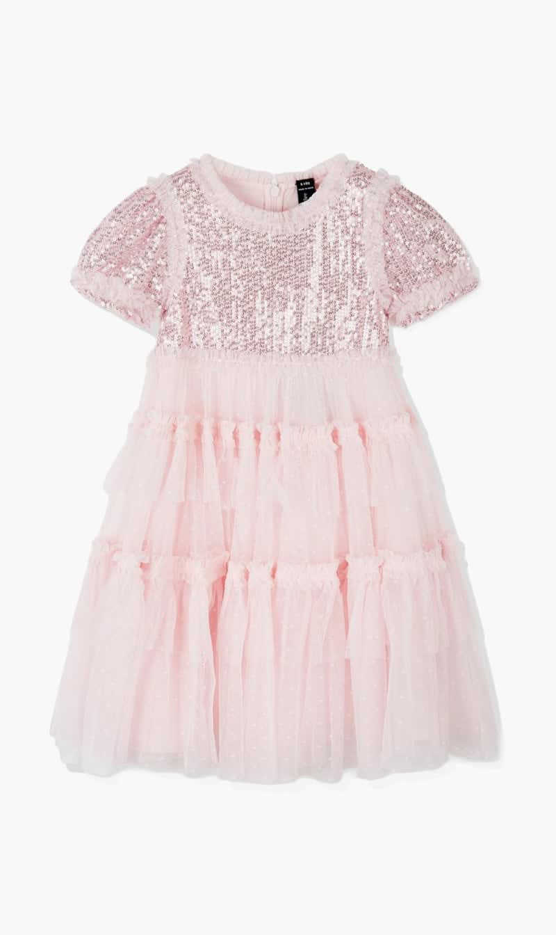 

Needle & Thread Pink Annalise Kids Dress for Girls | The Deal Outlet