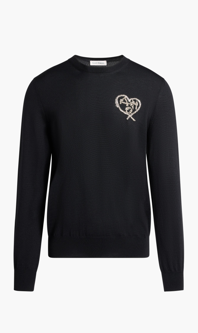 

Classic Crew Neck Sweater, Black