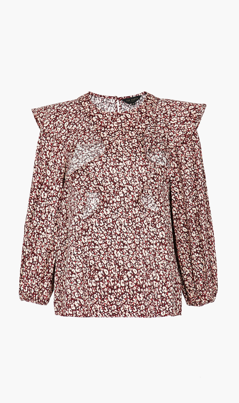 

Frill Detail Ballon Sleeve Top