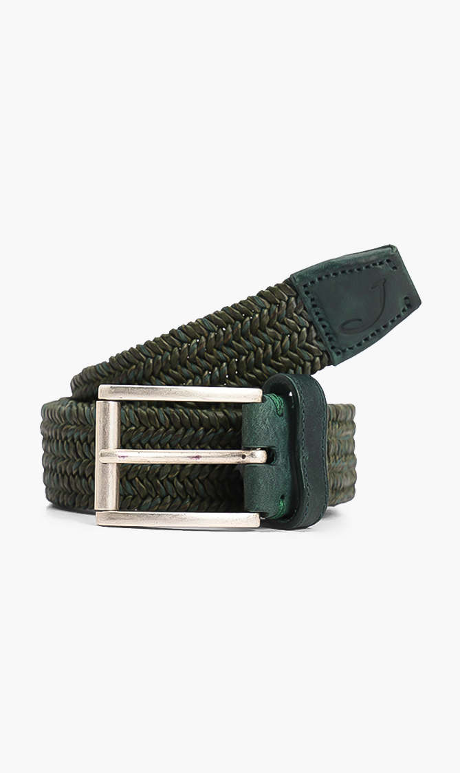 

Jacob Cohen Woven Leather Belt
