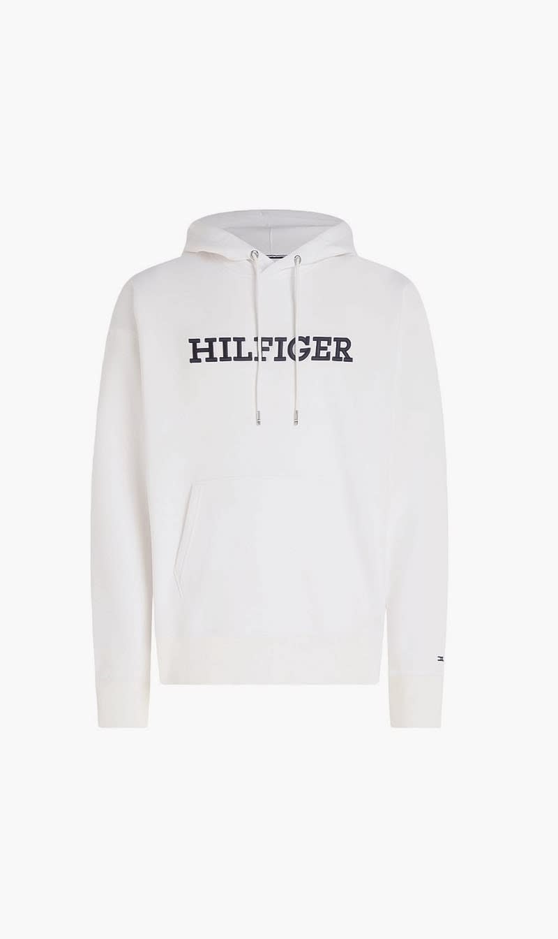 

Tommy Hilfiger White Monotype Embro Hoodi for Men | The Deal Outlet
