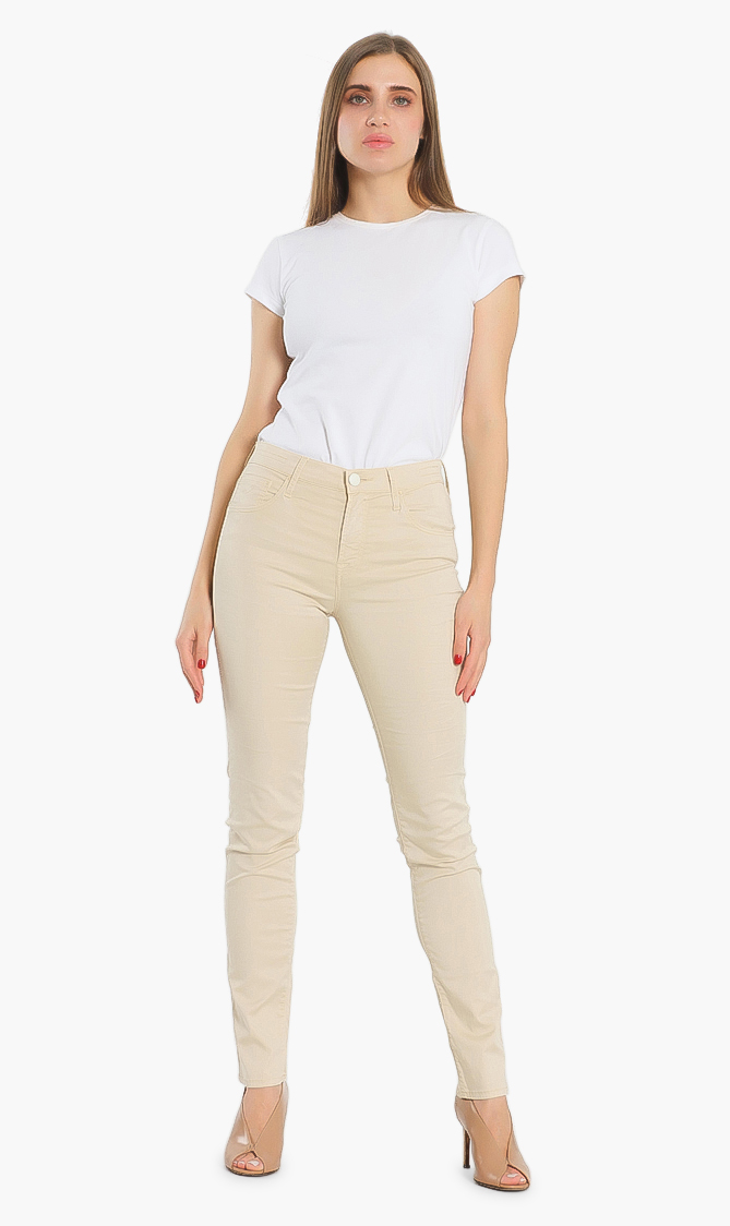 Kimberly Slim Jeans, Beige