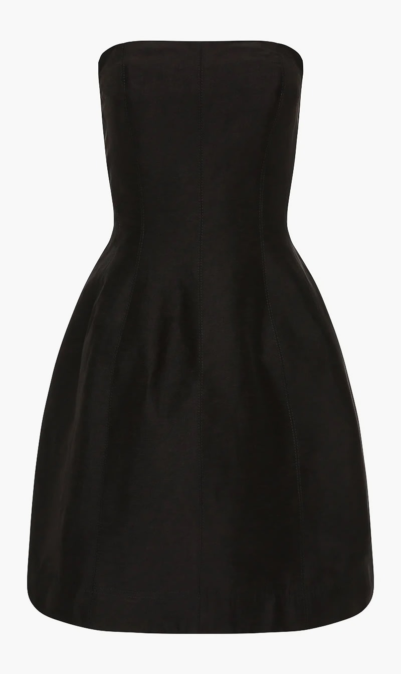 

Aje Black Baret Strapless Mini Dress for Women | The Deal Outlet