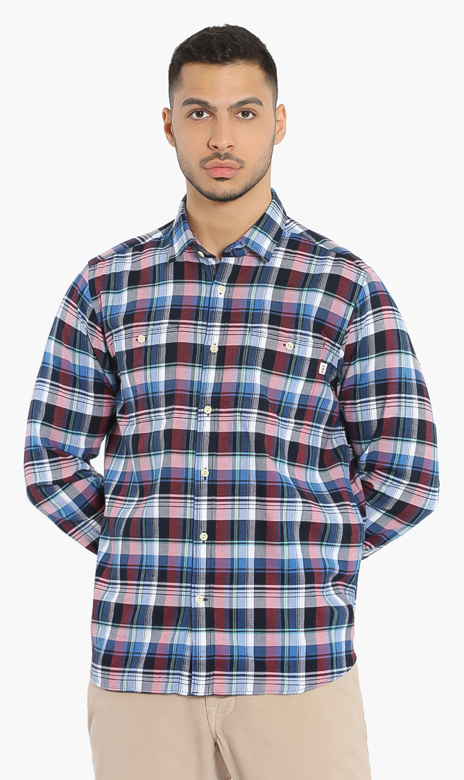 

Hackett London Plaid Chest Pocket Easy Fit Shirt