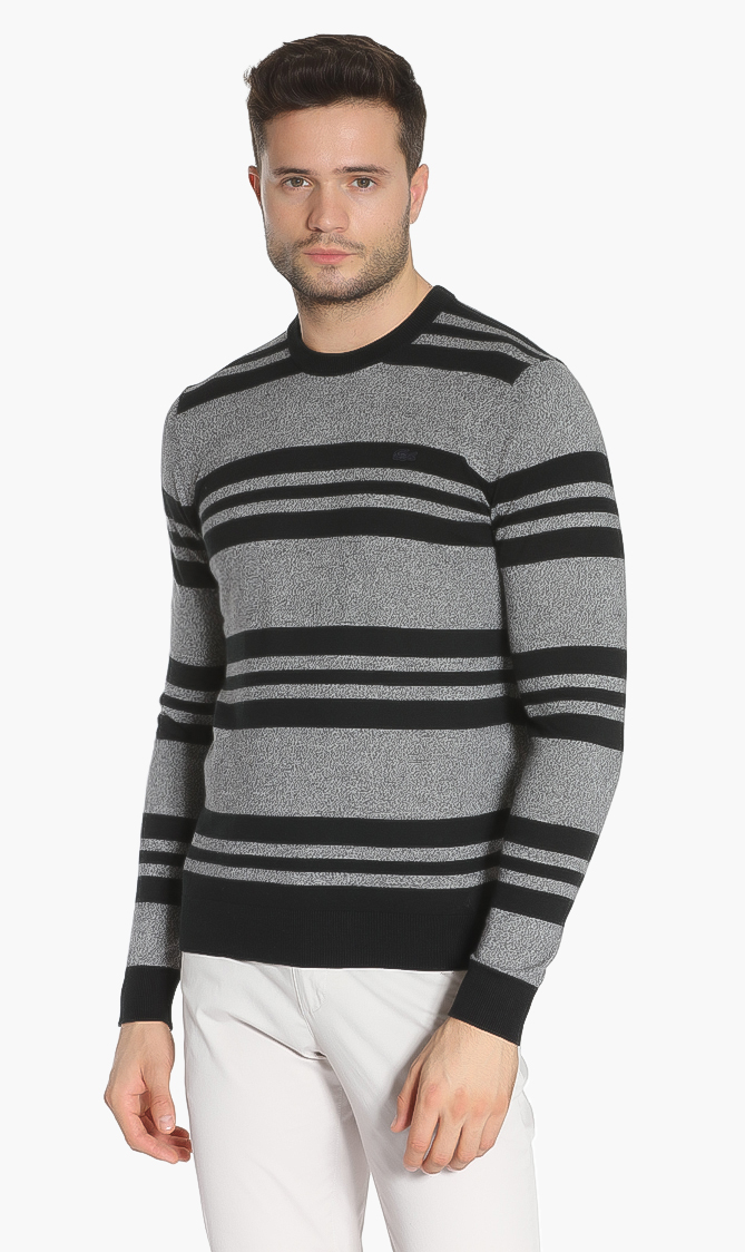 

Lacoste Stripes Cotton Sweater