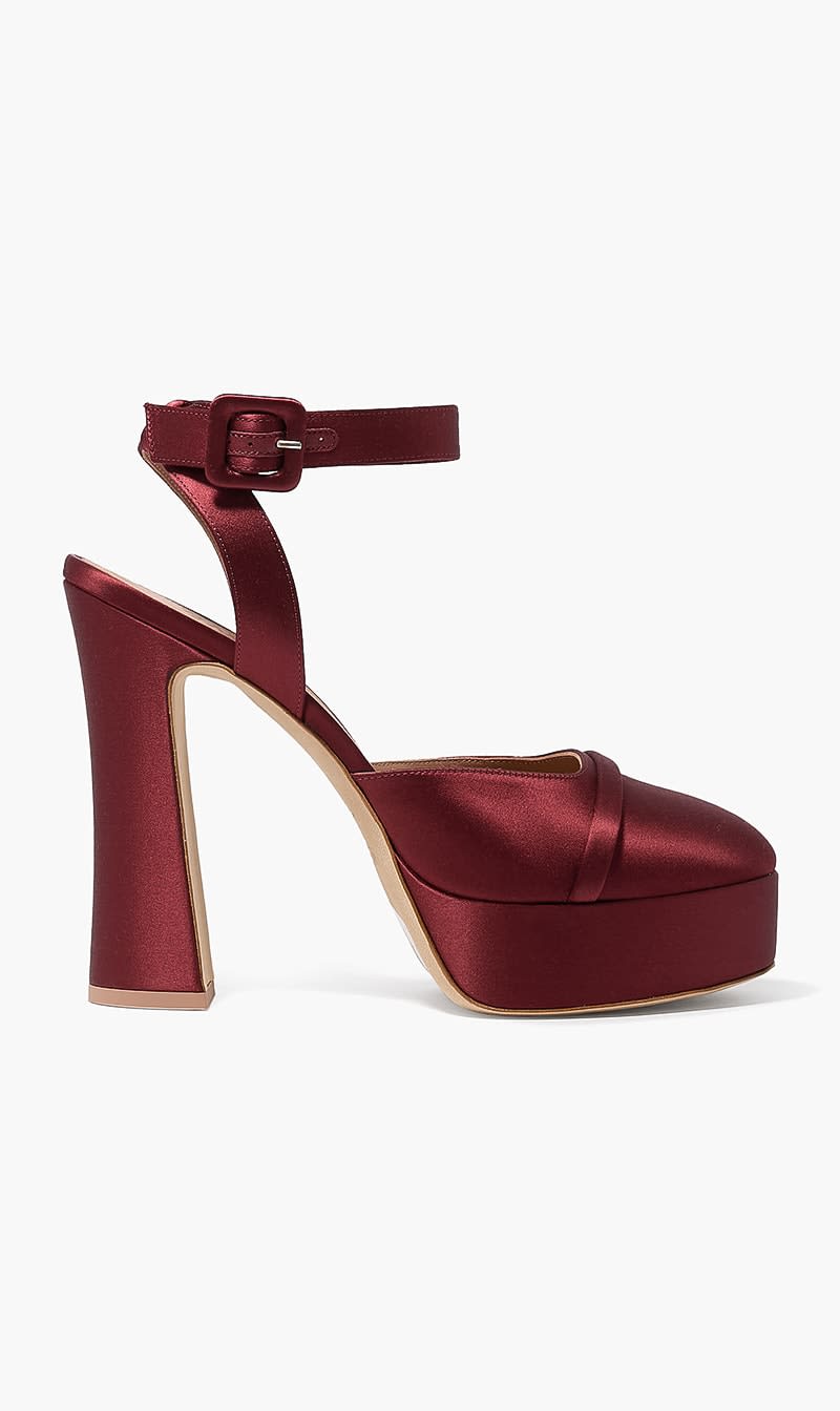 Malone Souliers Red Mora 125 Platform Sandals for Women