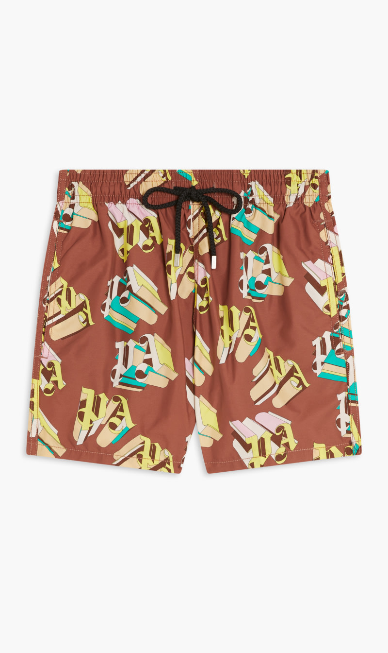 

Vilebrequin Brown Moorea Palm Angels Maillot De Bain Noisette for Men | The Deal Outlet