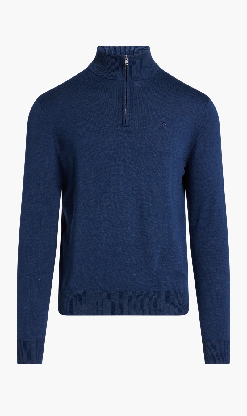 

Hackett Cotton Silk Hzip, Blue