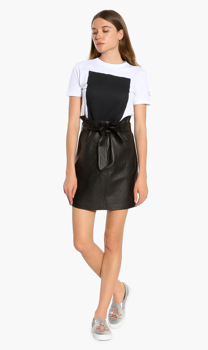 

Leather High Waist Skirt